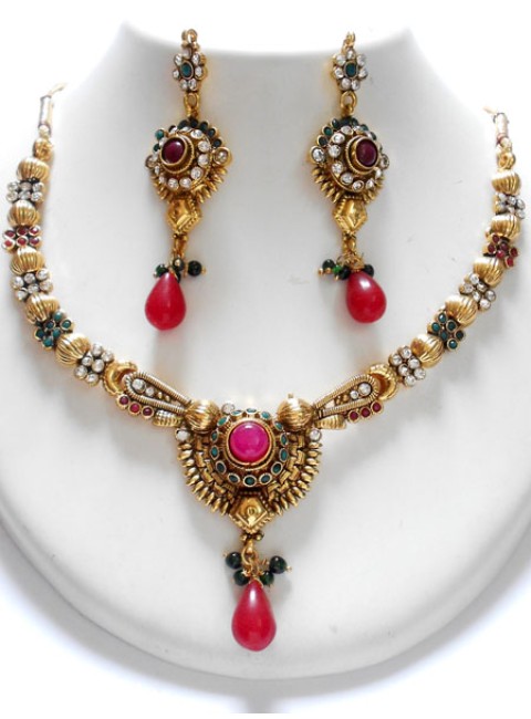 Polki Necklace Set